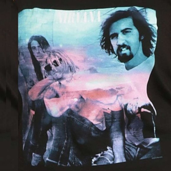 Nirvana Live Photo punk rock Official Muscle Tank Top L NWT - Picture 2 of 3